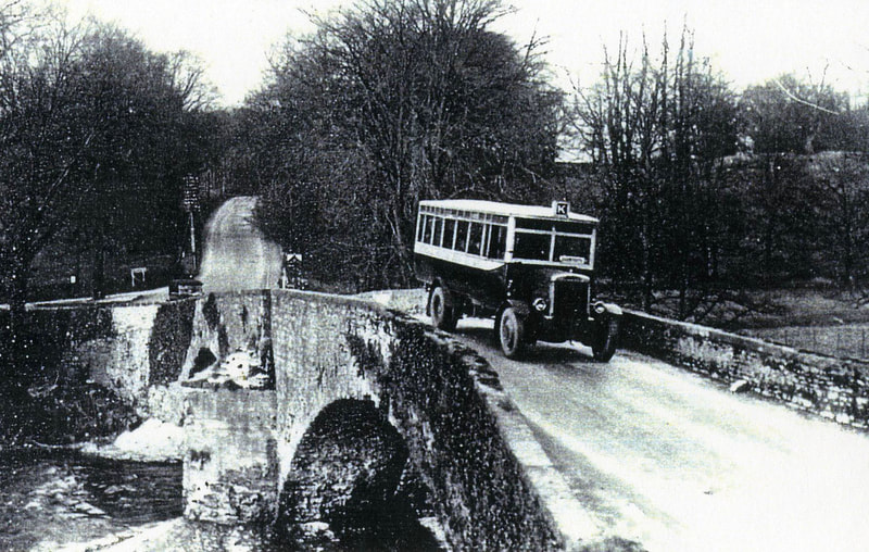 K bus on Levens Bridge circa 1920s