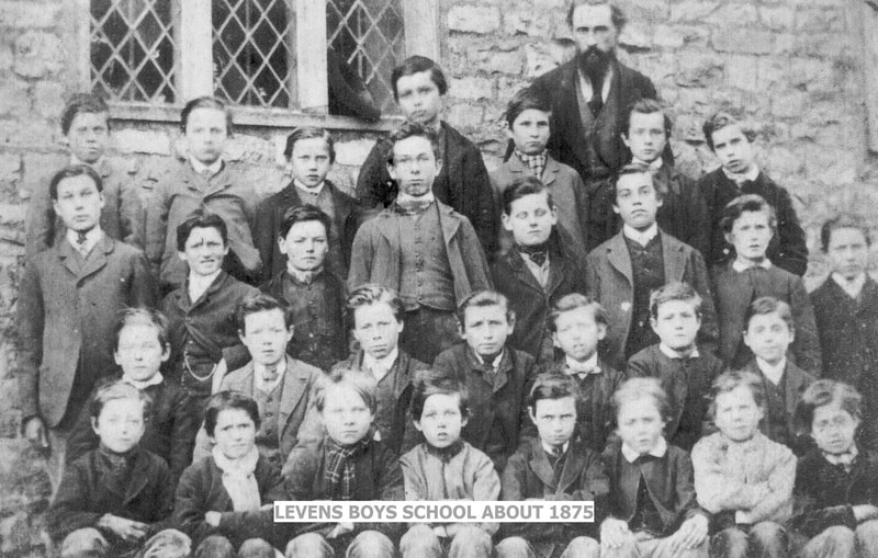 Levens Boys School pupils  circa 1875
