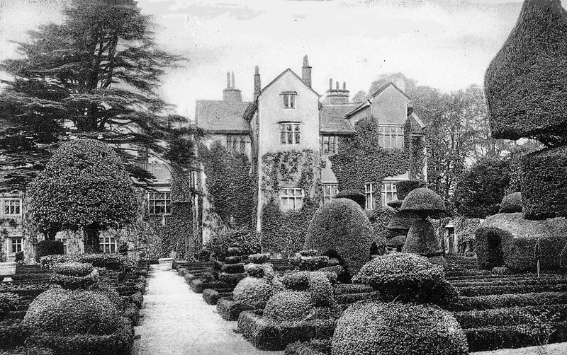 Levens Hall gardens c 1906