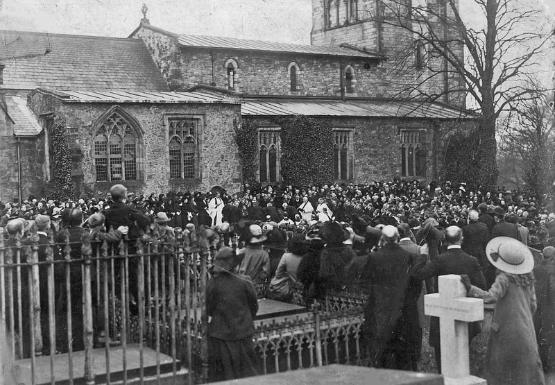 Sir Alan Bagot's funeral