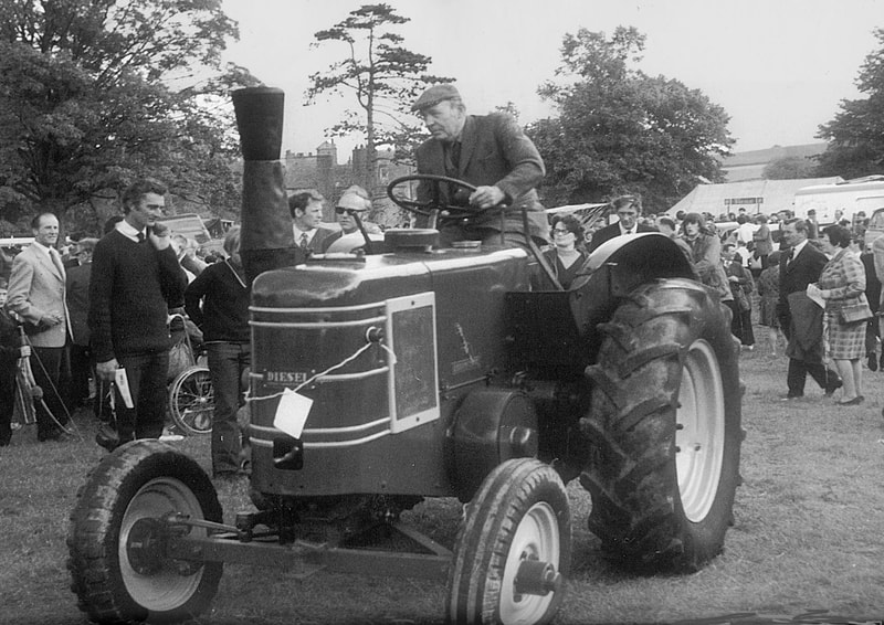 Vintage ractor at Levens Hall c 1965